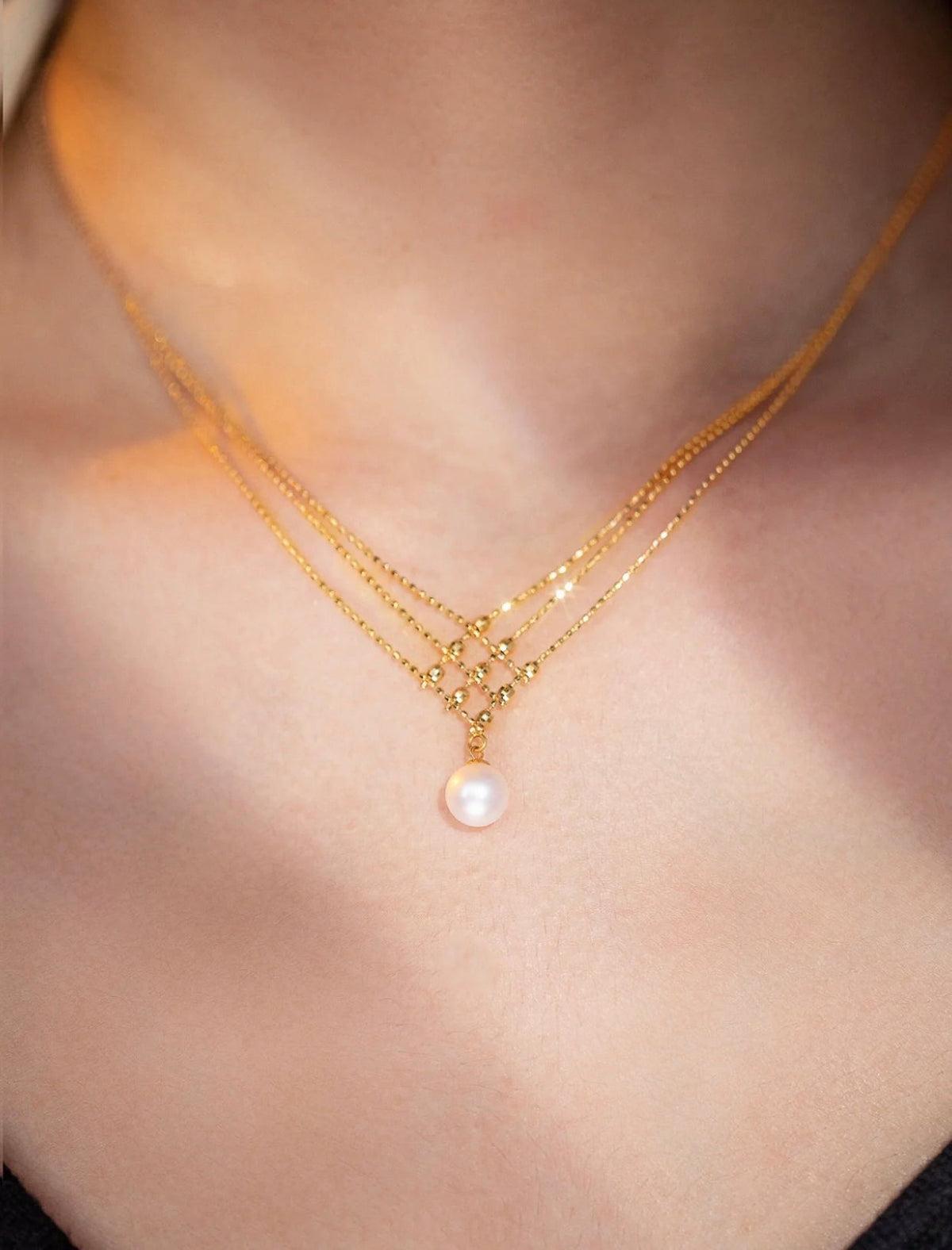 Collier plaqué or 24 carats