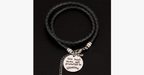 Bracelet gravé « Les meilleures mères sont promues grands-mères »