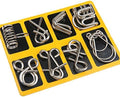 Ensemble d'anneaux casse-tête en métal