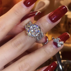 Bague en moissanite 3 carats