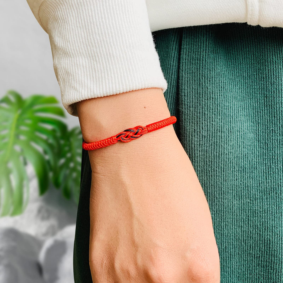 Bracelet couple fil rouge du destin
