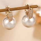 Boucles d'oreilles perles émeraude