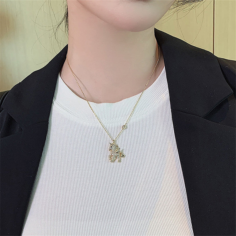 Collier licorne ange
