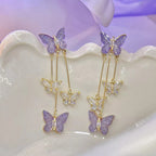 Boucles d'oreilles papillon chics