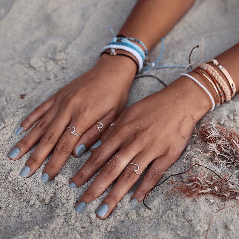 Bague vague simple