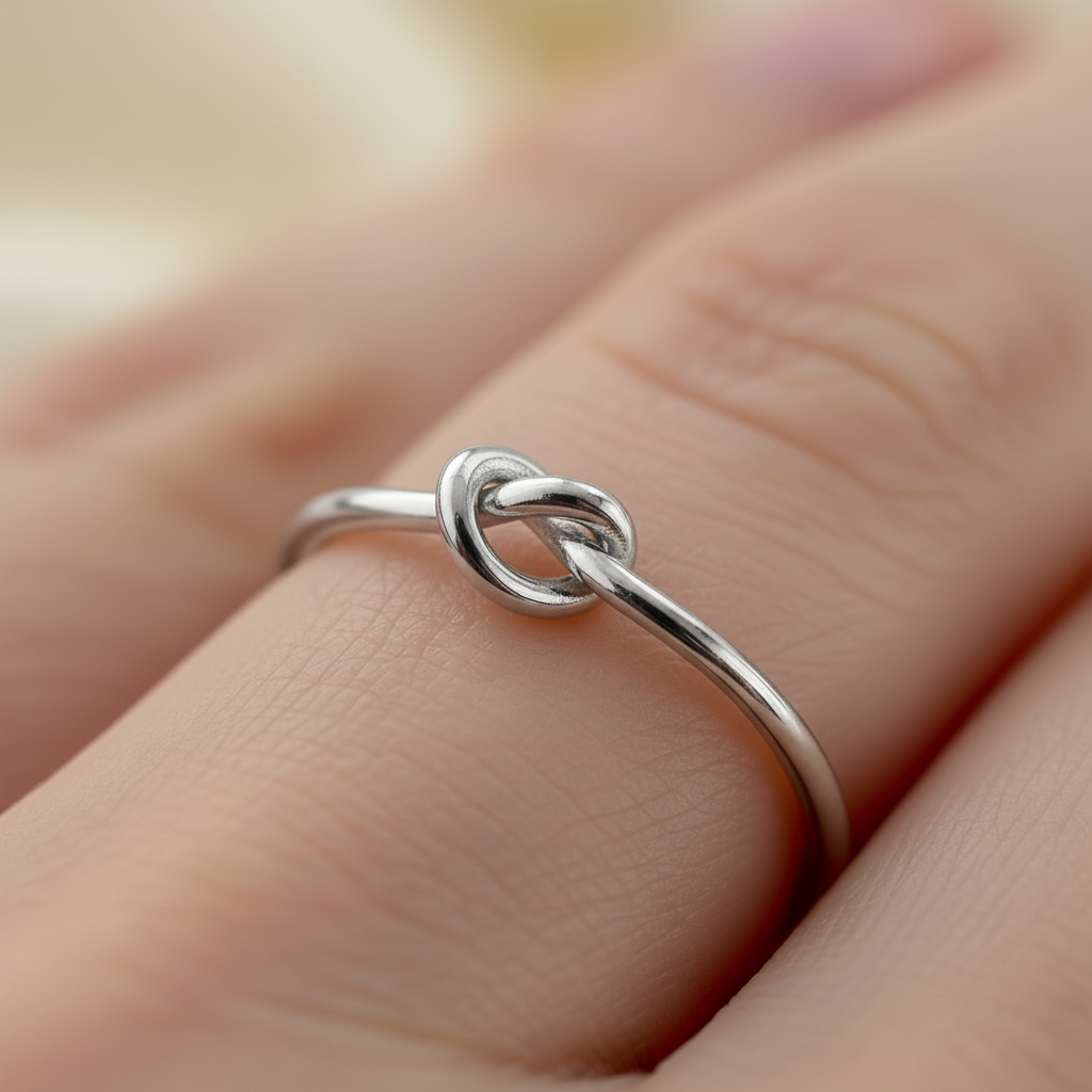 Bague nœud de cœur