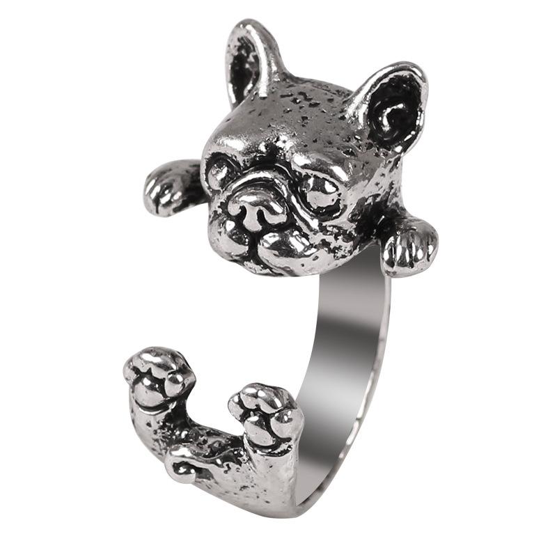 Bague vintage chien