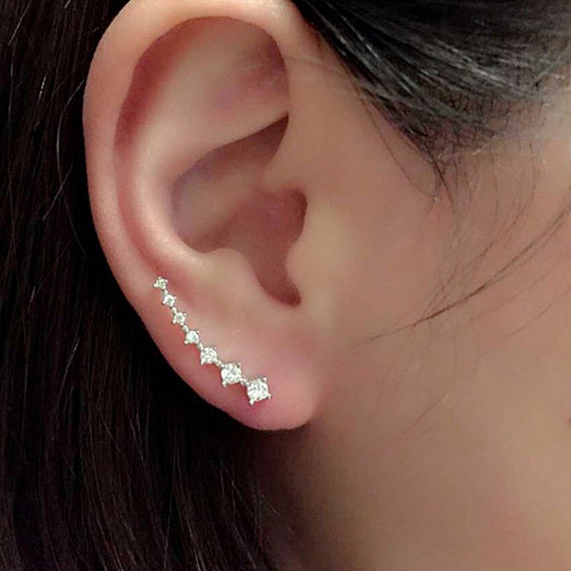 Boucles d'oreilles puces sept étoiles