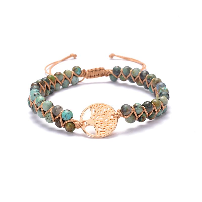 Bracelet tressé fait main Arbre de Vie