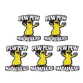 Broche lettre et canard cartoon