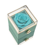 Boîte à bijoux Rose Éternelle avec collier