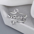 Bague anti-stress à perles circulaires
