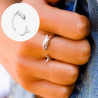 Bague requin ajustable