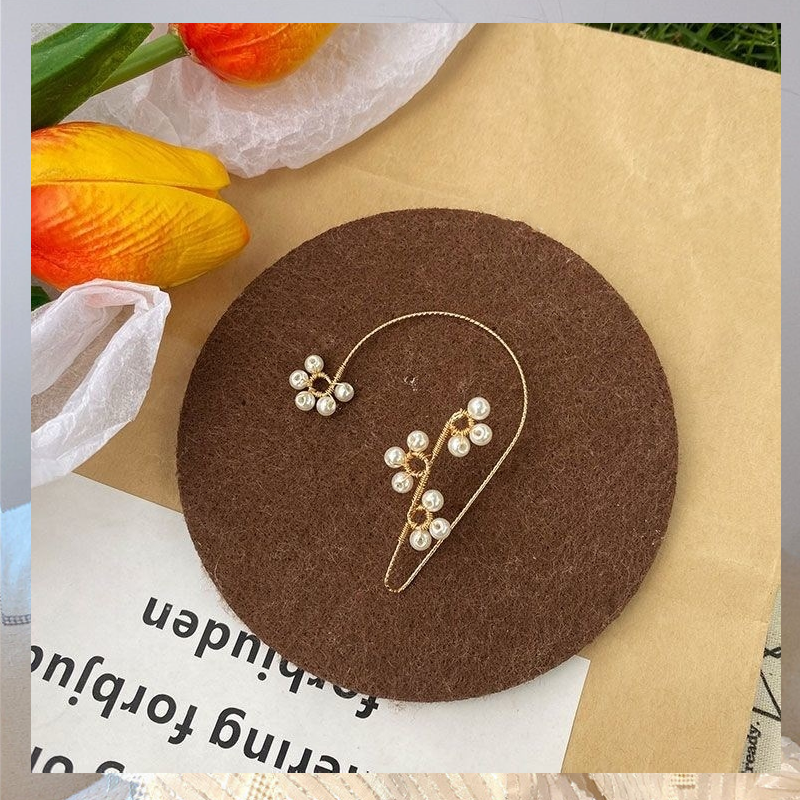 Boucles d'oreilles perles vintage