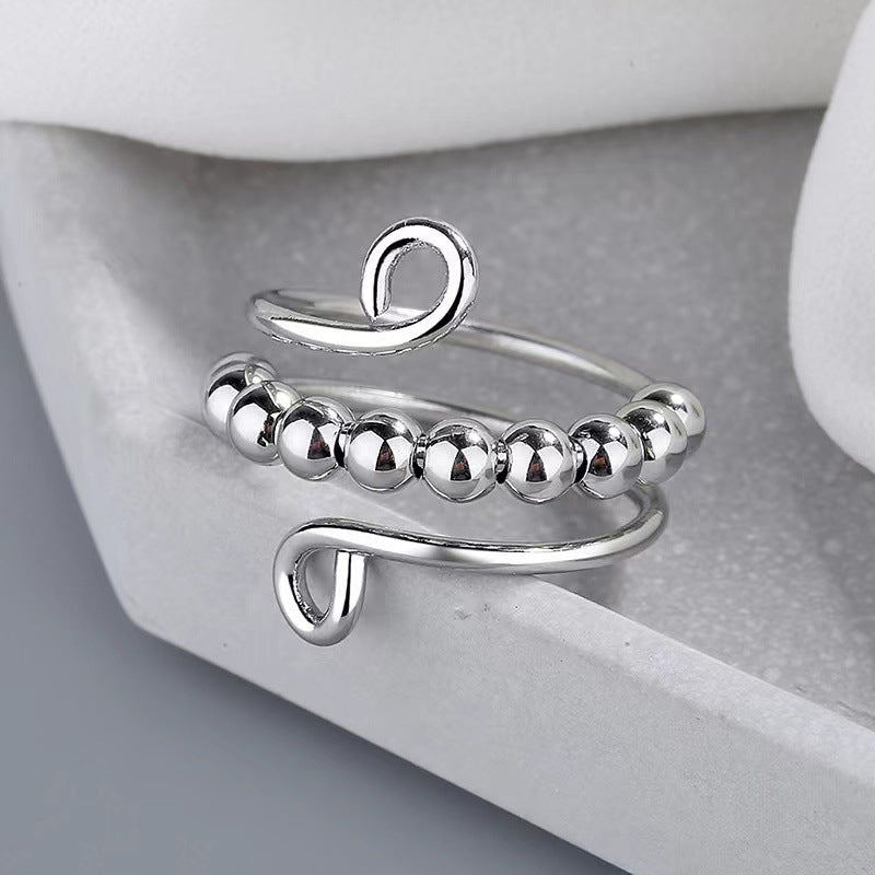 Bague anti-anxiété à billes