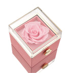 Boîte à bijoux Rose Éternelle avec collier
