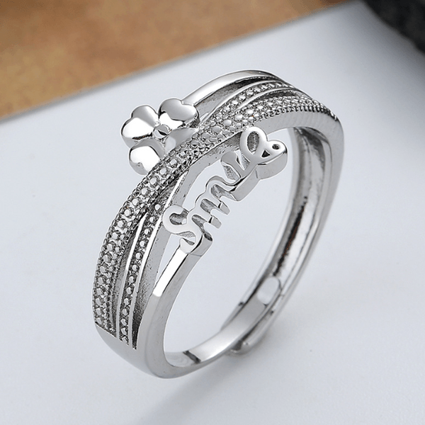 Bague ajustable Happy