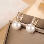 Boucles d'oreilles perles émeraude