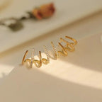 Boucles d'oreilles torsadées pour femme
