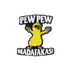Broche lettre et canard cartoon