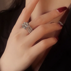 Bague en moissanite 3 carats