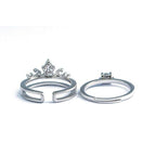 Bague double couronne