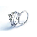 Bague double couronne