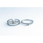 Bague double couronne