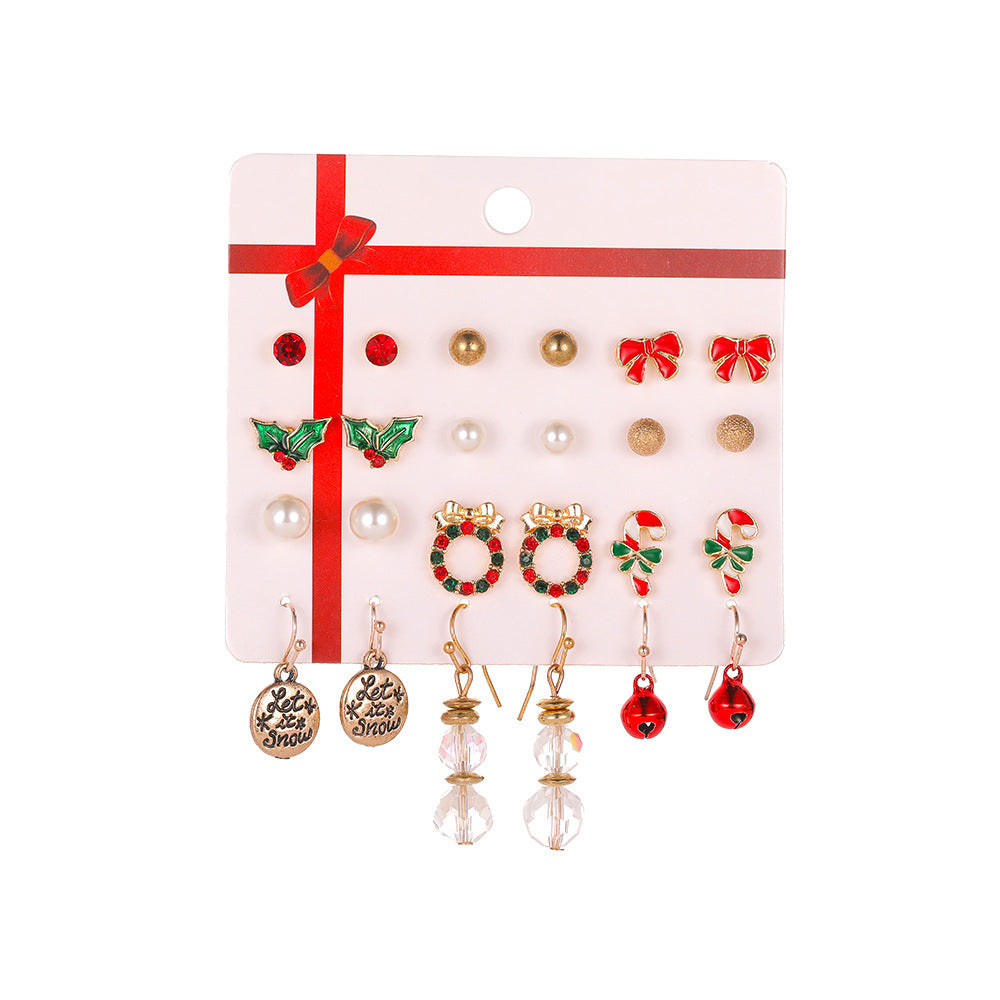 Boucles d'oreilles de Noël