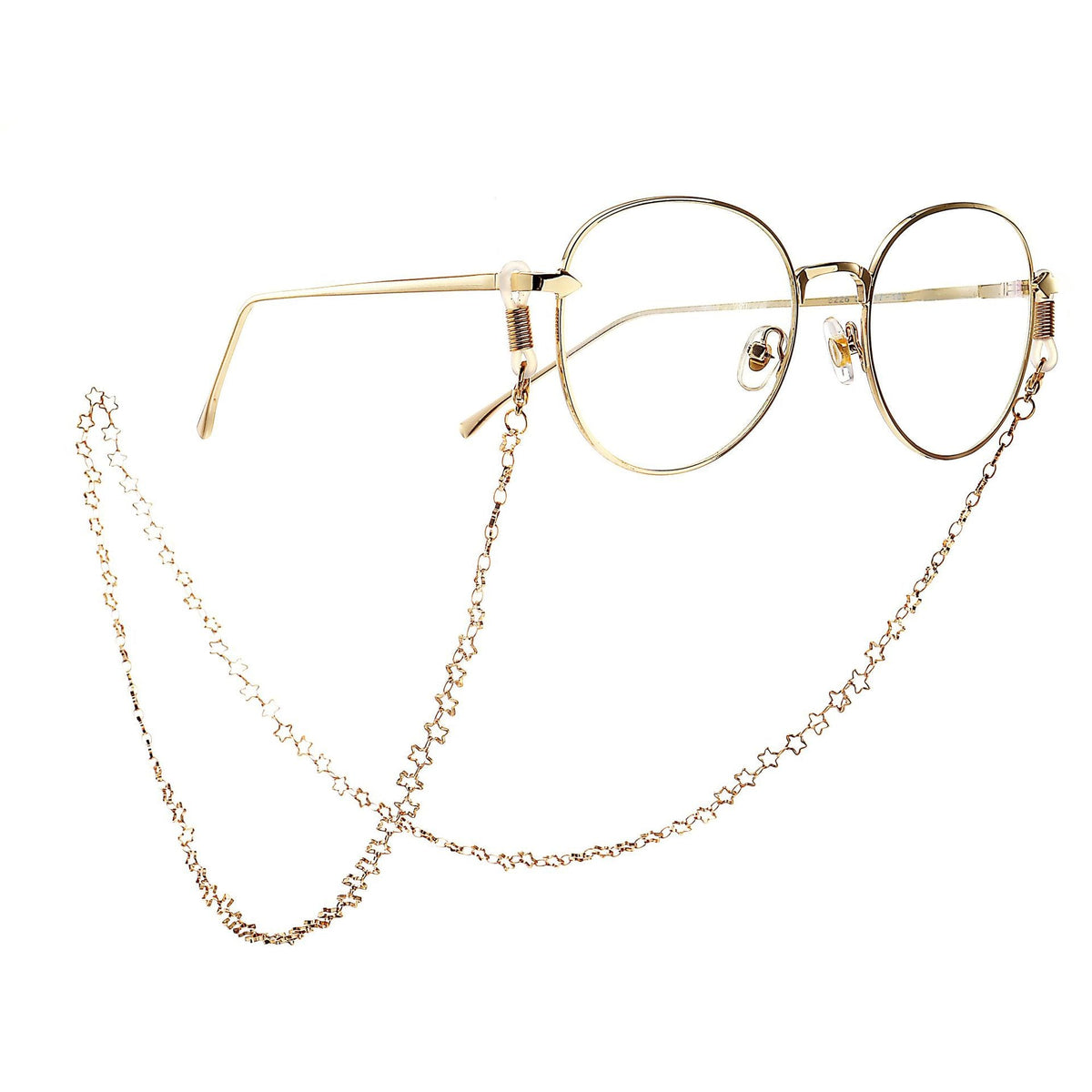 Chaîne de lunettes décorée d'étoiles