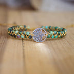 Bracelet tressé fait main Arbre de Vie
