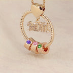 Collier pierre de naissance pour maman