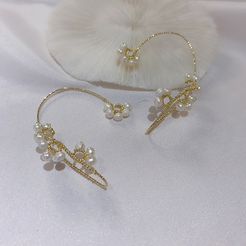 Boucles d'oreilles perles vintage