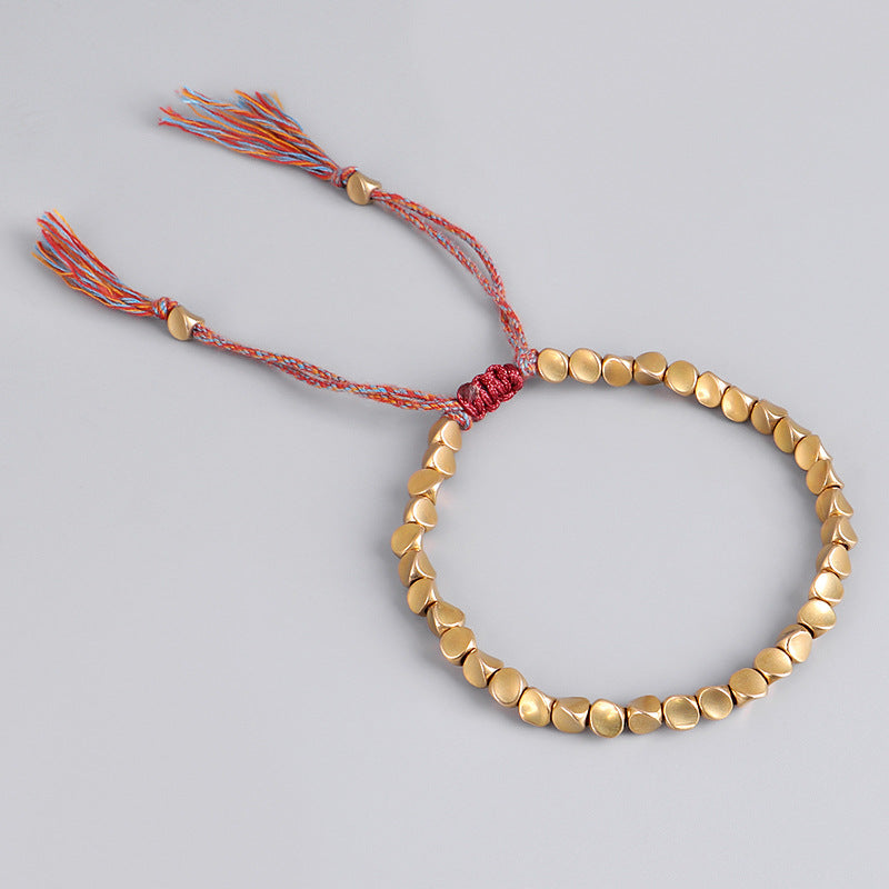 Bracelet en perles de cuivre