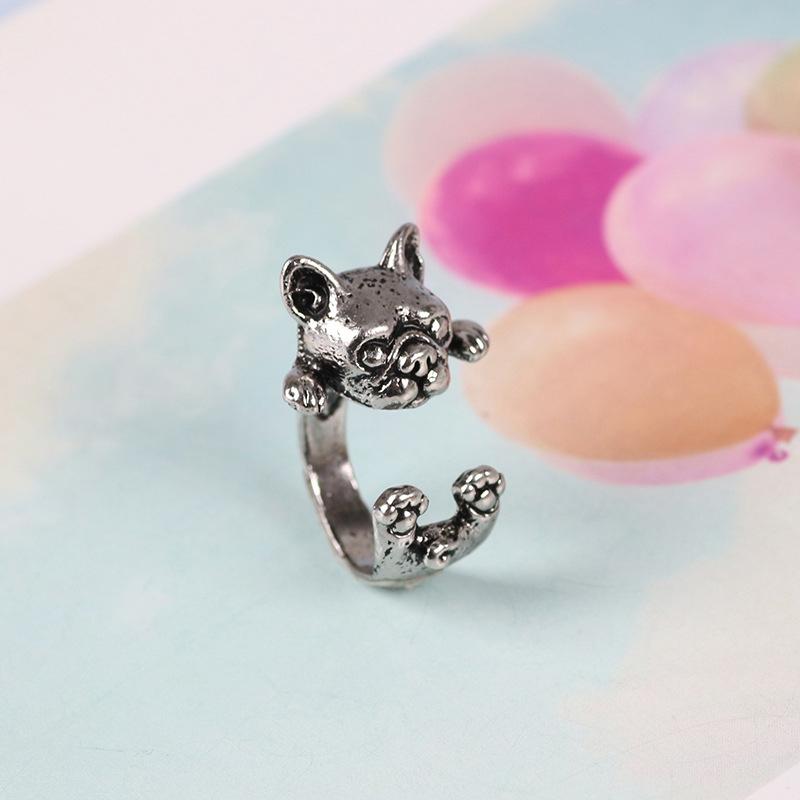 Bague vintage chien