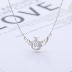 Collier aile d'ange en strass