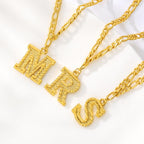 Bracelet de cheville initiale en or 18K