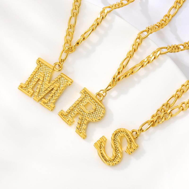 Bracelet de cheville initiale en or 18K