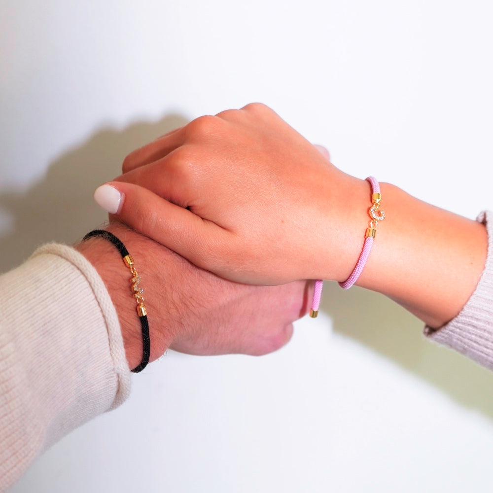 Bracelet ajustable avec initiale