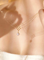 Collier plaqué or 24 carats