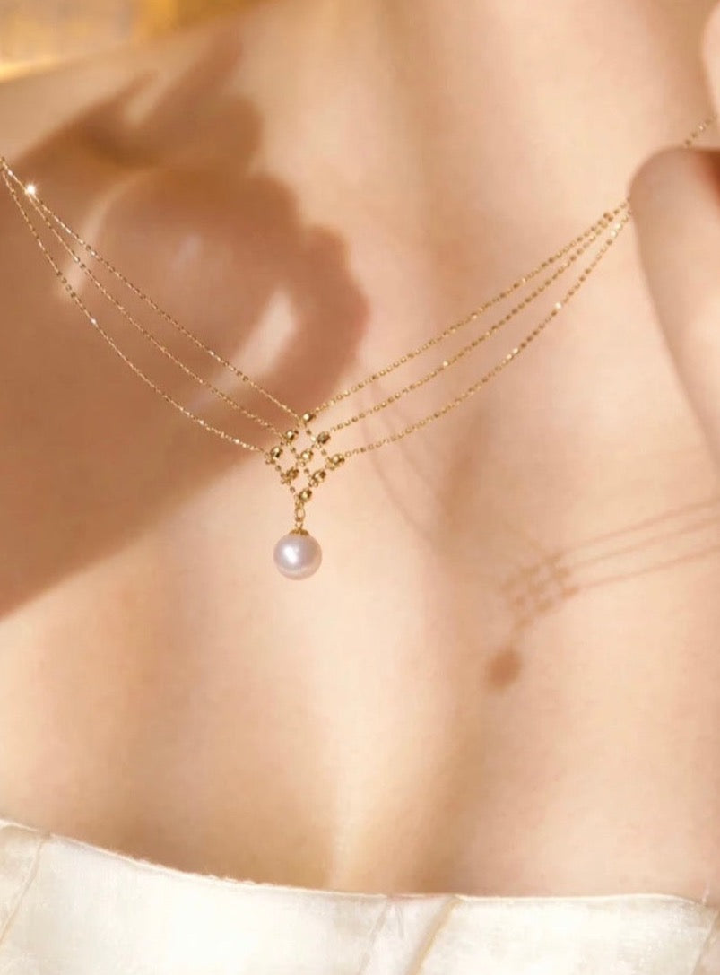 Collier plaqué or 24 carats