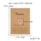 Collier animal du zodiaque en or rose