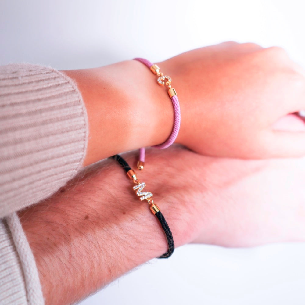 Bracelet ajustable avec initiale