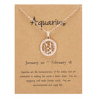 Collier animal du zodiaque en or rose