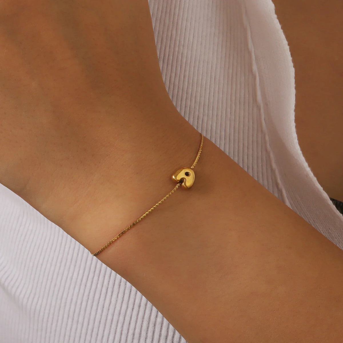 Bracelet initiale bulle