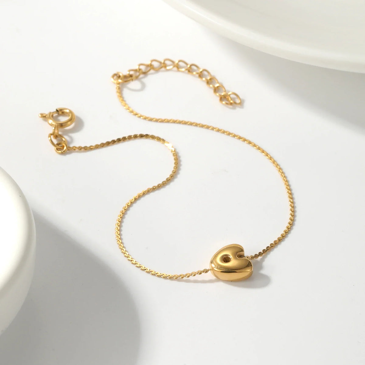 Bracelet initiale bulle
