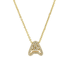 Collier initiale diamant