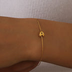 Bracelet initiale bulle