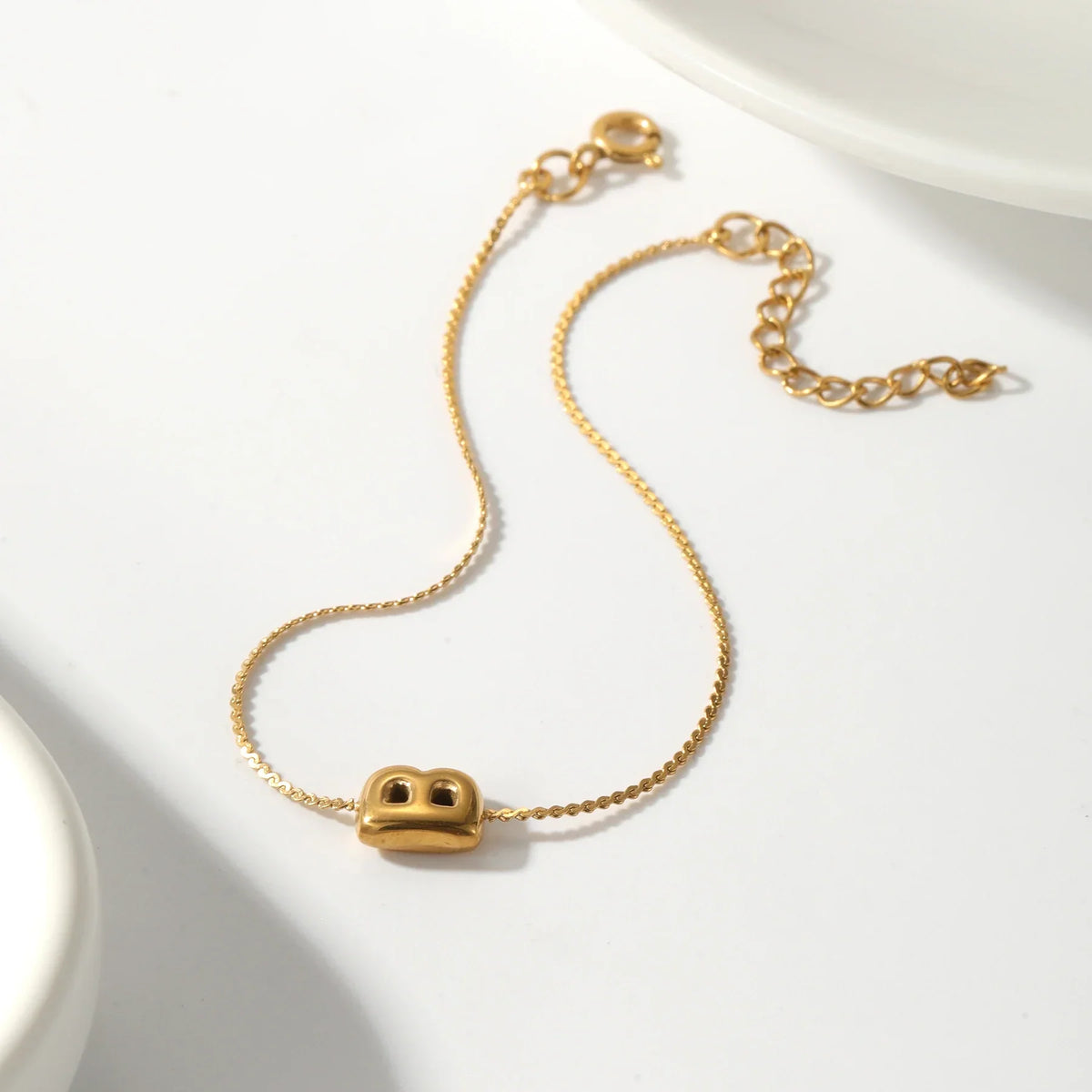 Bracelet initiale bulle