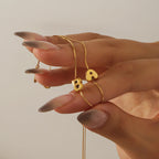 Bracelet initiale bulle